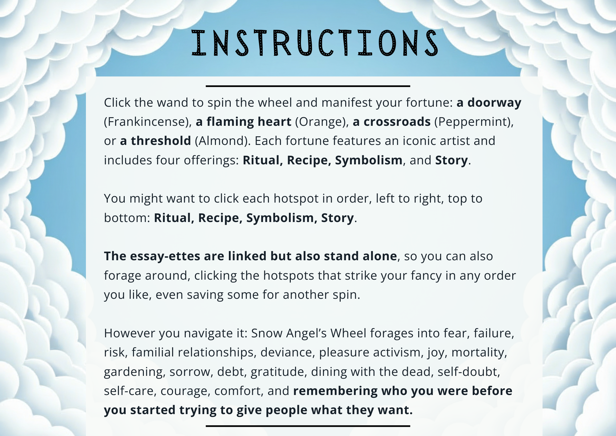 Instructions